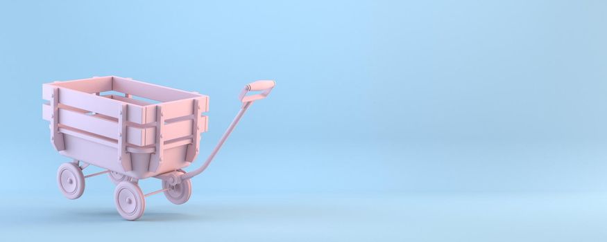 Toy mini wagon 3D