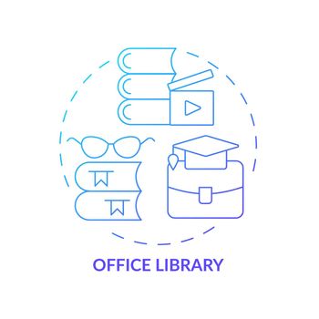 Office literature collection concept icon
