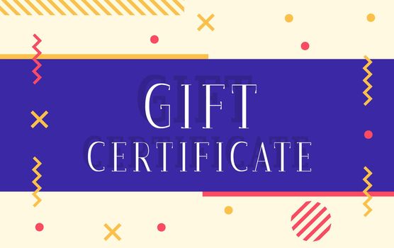Gift certificate promotional banner