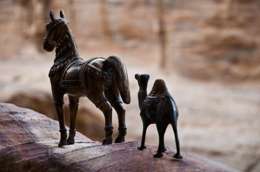 horse and camel figurine