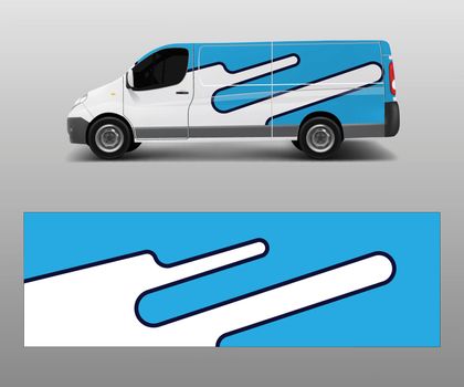 Car decal van designs . Wrap designs template vector.