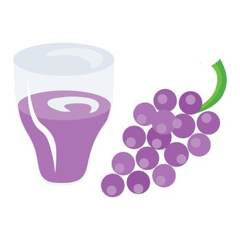 grape juice with a grape illustration on the side
