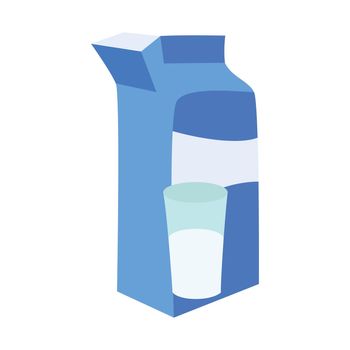 Milk carton vector illustration design illustration