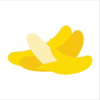 three vector images of banana flat icons accompanied design illustration