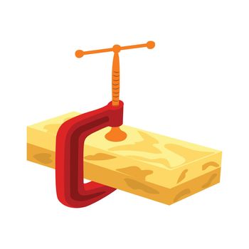 The red clamp is usually used to maintain the position of the work object during the gluing process, maintain measurements, hold objects to be joined or combined, etc.
