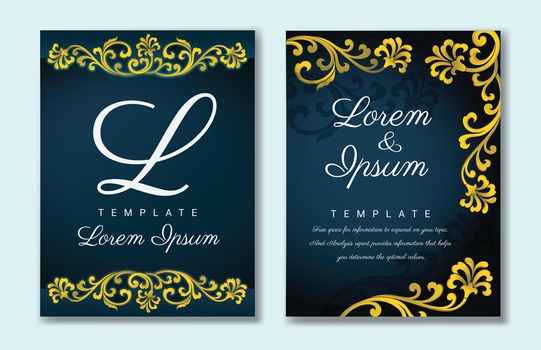 Luxury wedding invitation design or card templates