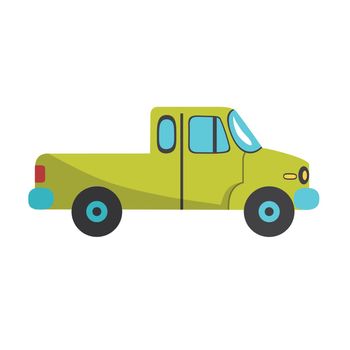 green Pickup Icon flat design vector illustration