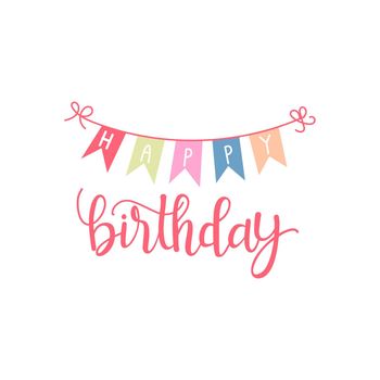 Happy Birthday - vector birthday card, party invitation, banner, eps10