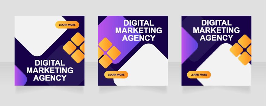 Digital marketing agency promotional web banner design template