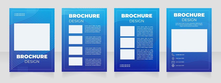 Visual content creation conference blank brochure layout design
