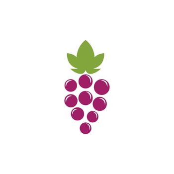 Grape with leaf logo 