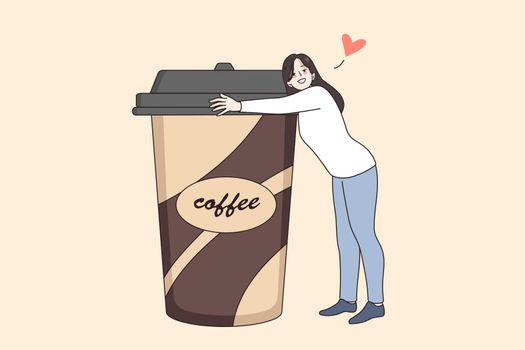 Woman hug coffee mug suffer from chronic fatigue