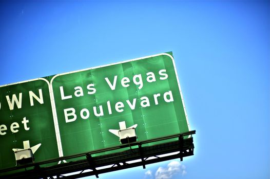Las Vegas Boulevard Street Sign Photography.