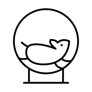 Hamster Outline Icon Animal Vector