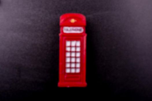 Classical British style Red phone booth 