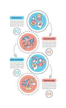 Benefits of life balance vertical infographic template
