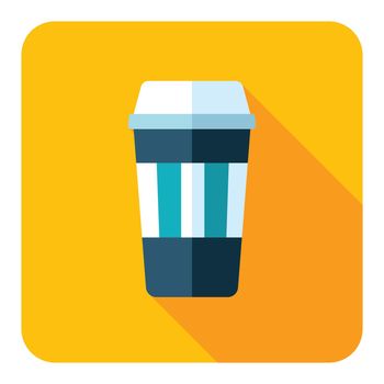 Takeaway paper coffee cup vector icon