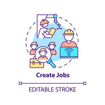 Create jobs concept icon