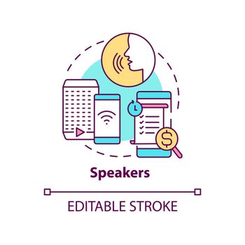 Speakers concept icon
