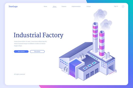 Industrial factory, power station, manufactory