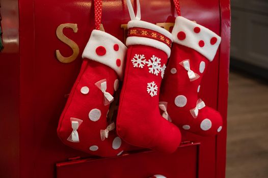 Red santa mail box