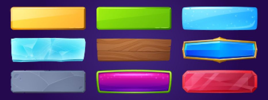 Rectangle buttons with different textures