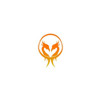Phoenix logo icon design template vector