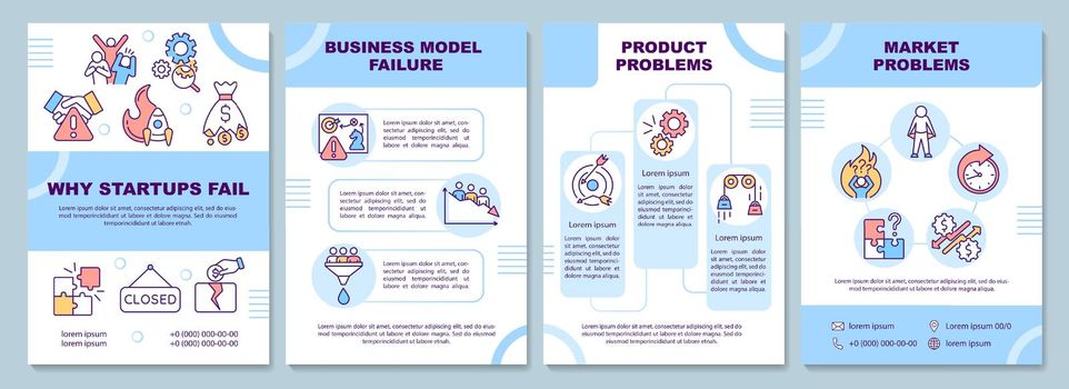Why startups fail brochure template