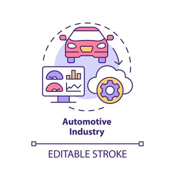 Automotive industry concept icon