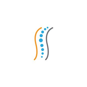 Spine logo vector icon illustration design