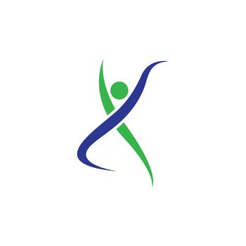 Wellness logo template vector icon