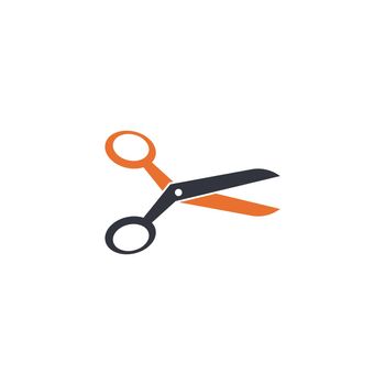 Scissors logo template vector icon
