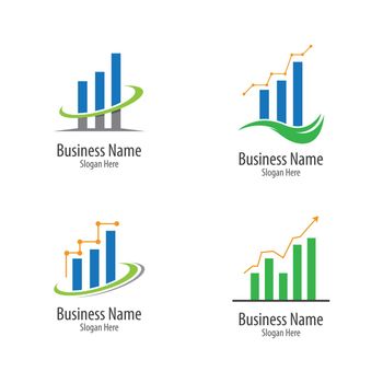 Business finance logo template vector icon