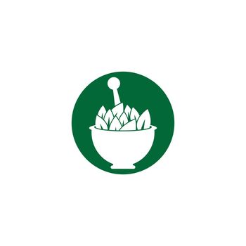 Herbal medicine logo template vector icon