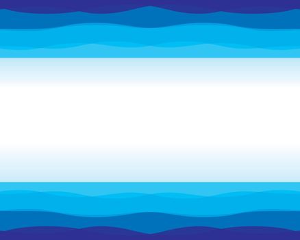 Dynamic texture wavy blue background vector illustration