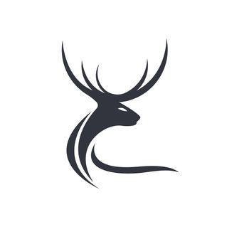 Deer logo vector illustraation