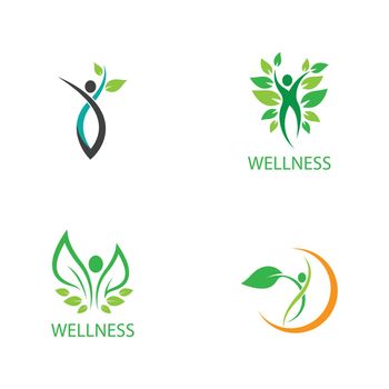 Wellness logo template