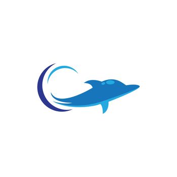 Dolphin logo template vector icon