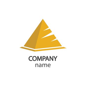 Pyramid logo vector icon
