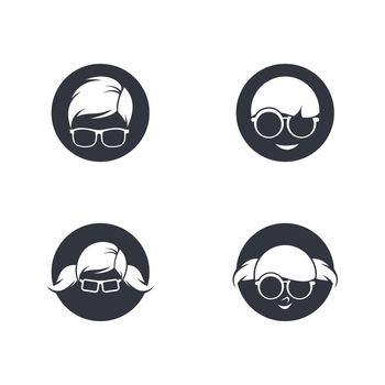 Geek logo template vector icon