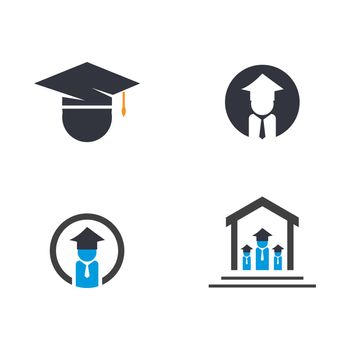 Education logo vector icon