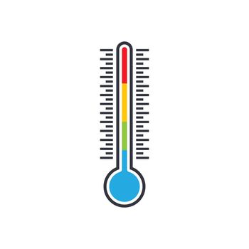 Thermometer vector icon illustration