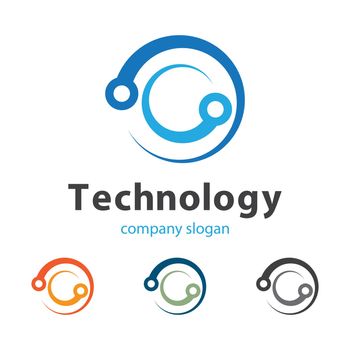 Technology icon  logo vector illustration design