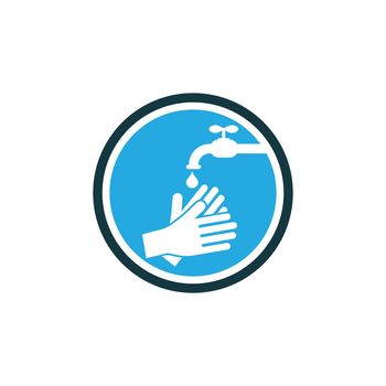 Hand wash logo template