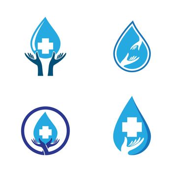 Hand wash logo template