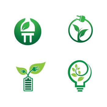 Green technology vector icon illustration