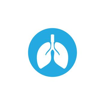 Lung logo template vector icon