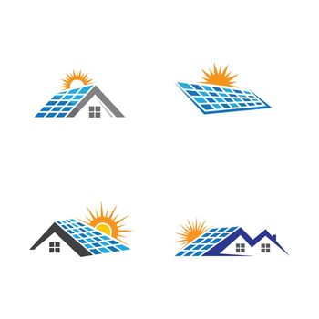 Solar tech logo template