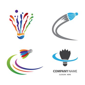 Badminton logo images  illustration
