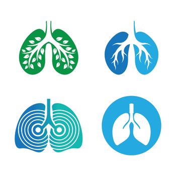 Lung logo images design
